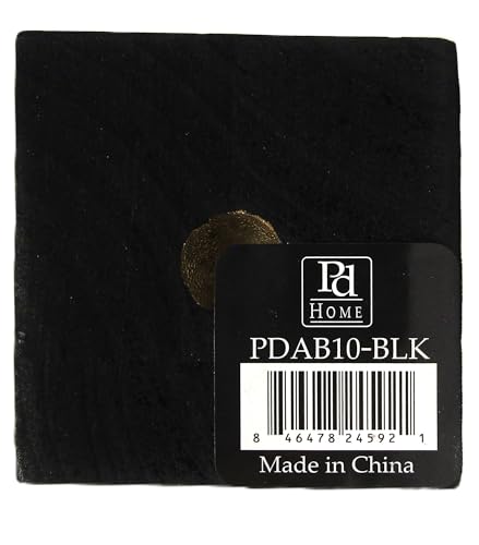 PD Home and Garden Decorative Black Wood Die with Gold Dots – 4 Inch Cube – Elegant Home Décor Accent Piece
