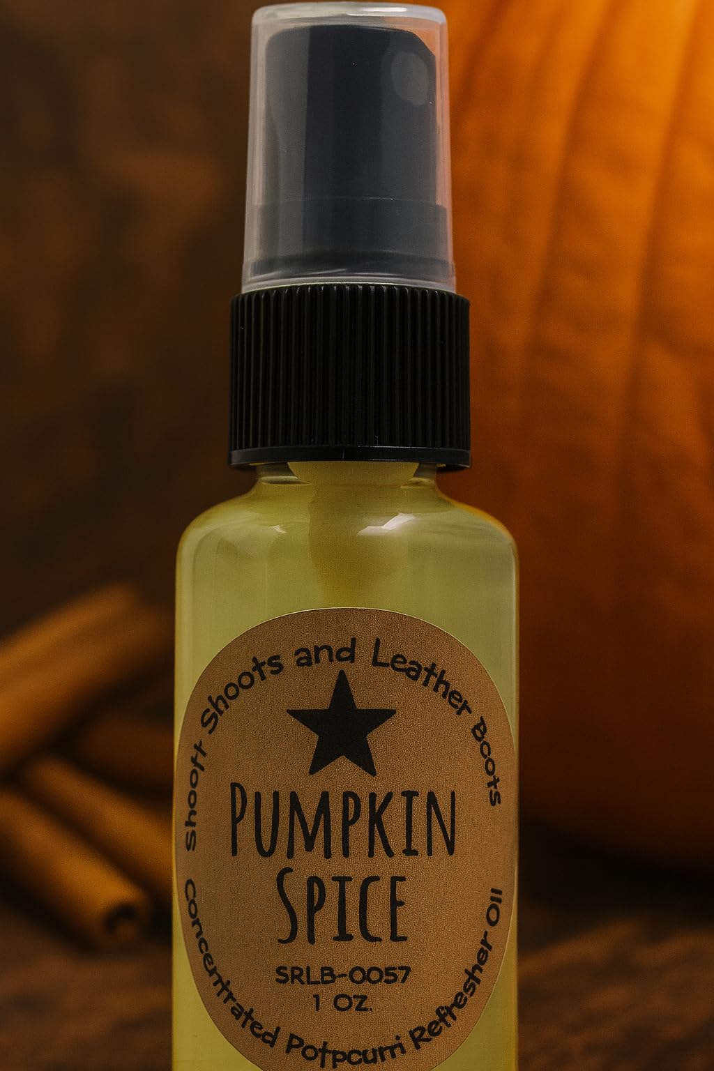 Shoots, Roots & Leather Boots Pumpkin Spice Potpourri Refresher Spray – 1 oz Pump Bottle