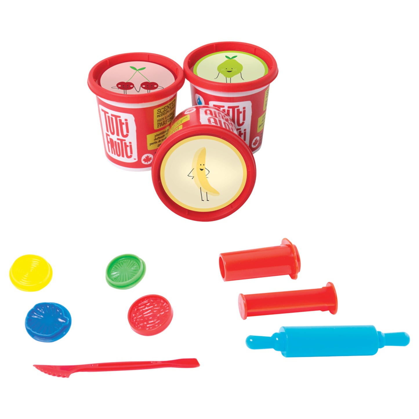 Tutti Frutti rehydratable, blendable, scented modeling dough kit: Burgers