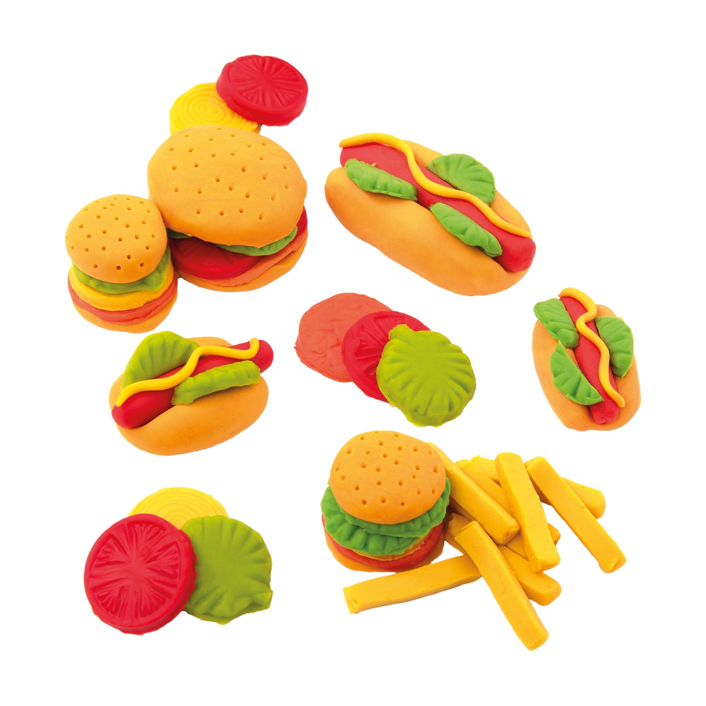 Tutti Frutti rehydratable, blendable, scented modeling dough kit: Burgers