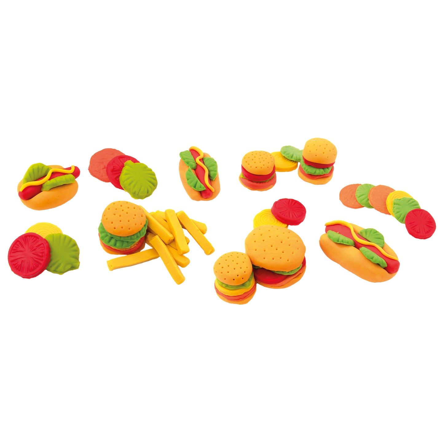 Tutti Frutti rehydratable, blendable, scented modeling dough kit: Burgers