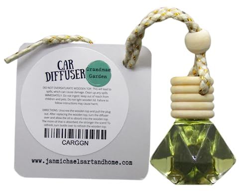 Grandmas Garden Car Freshener Diffuser with Rope for Hanging in car. - anything4home
