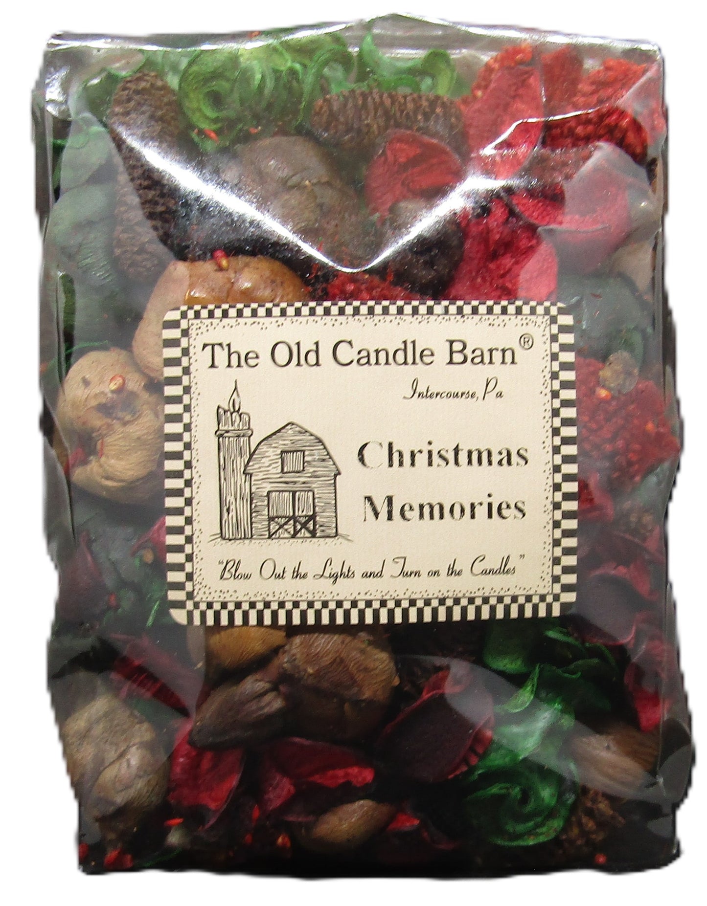 Old Candle Barn Christmas Memories Potpourri 4 Cup Bag - Perfect Fall, Winter Decoration or Bowl Filler - Beautiful Christmas Scent - Made in USA