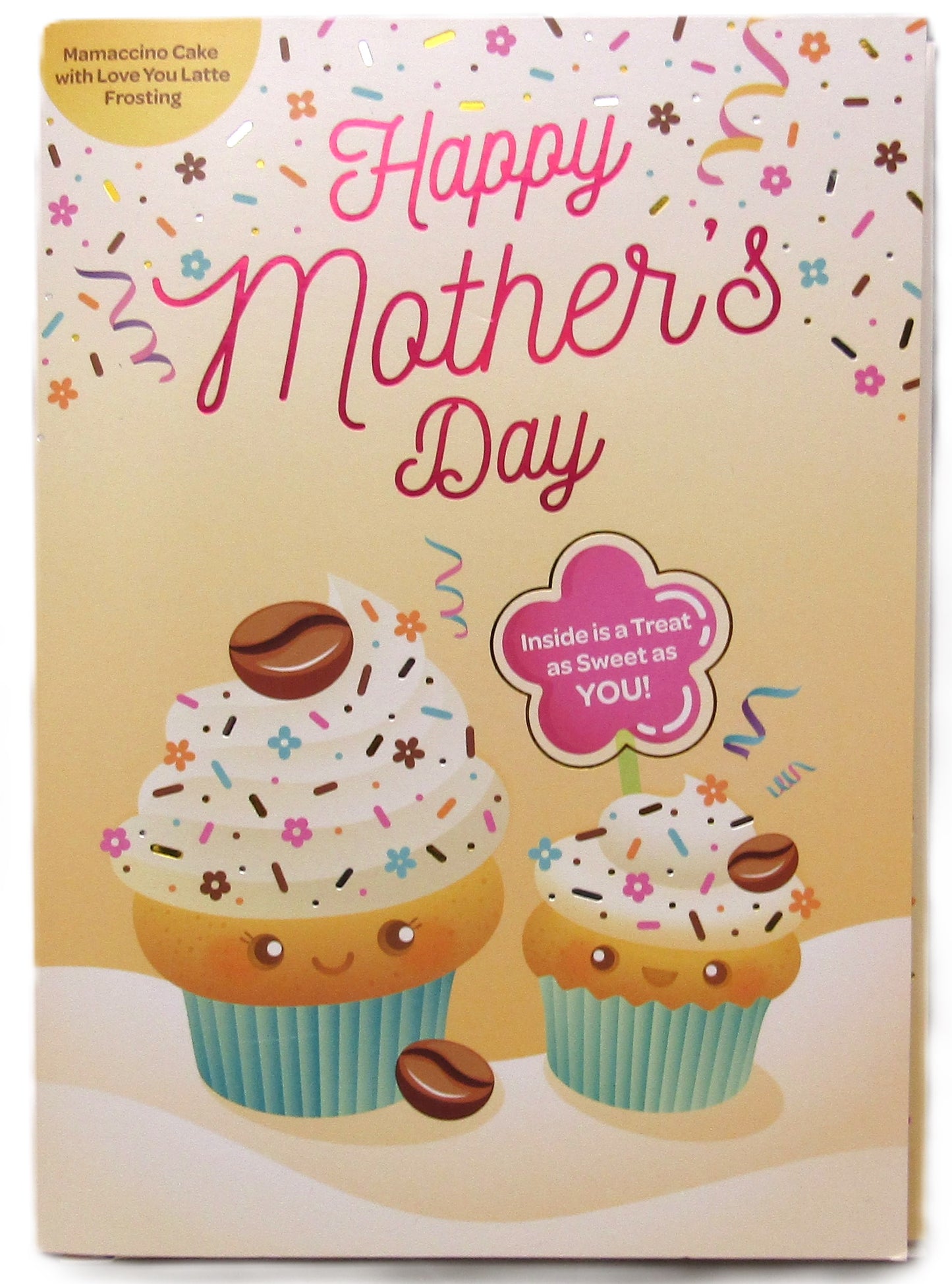 Happy Mother's Day Instacake Card Mamaccino Cake with Love you Latte Frosting