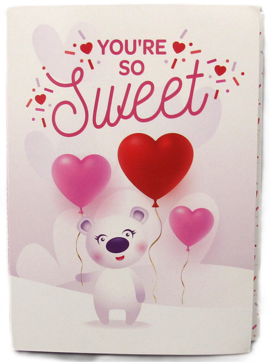 You're So Sweet Instacake Card Red Velvet Cake with Vanilla Frosting