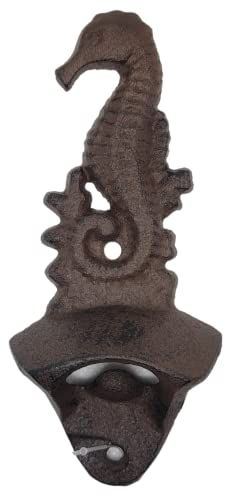 Moby Dick Specialties Wall Mounted Seahorse Bottle Opener - anything4home