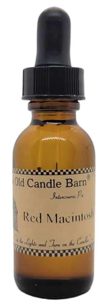 Old Candle Barn Red Macintosh Apple Potpourri Refresher Oil 1 Ounce Bottle - anything4home