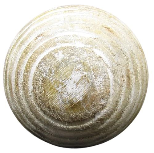 PD Home & Garden Carved Decorative Striped Whitewashed Wood Ball , Bowl, Vase, or Jar Filler 4 inch diameter - anything4home