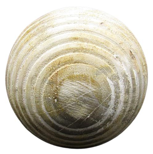 PD Home & Garden Carved Decorative Striped Whitewashed Wood Ball , Bowl, Vase, or Jar Filler 4 inch diameter - anything4home