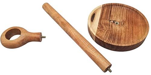 PD Home & Garden Paper Towel Holder Acacia Wood Rustic Farmhouse Modern Kitchen Decor - anything4home