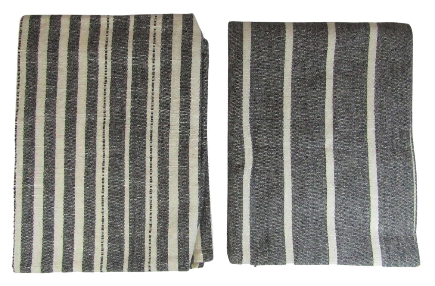 PD Home & Garden Set of Two Grey Stripe Kitchen Farmhouse Cotton Dish Towels - anything4home