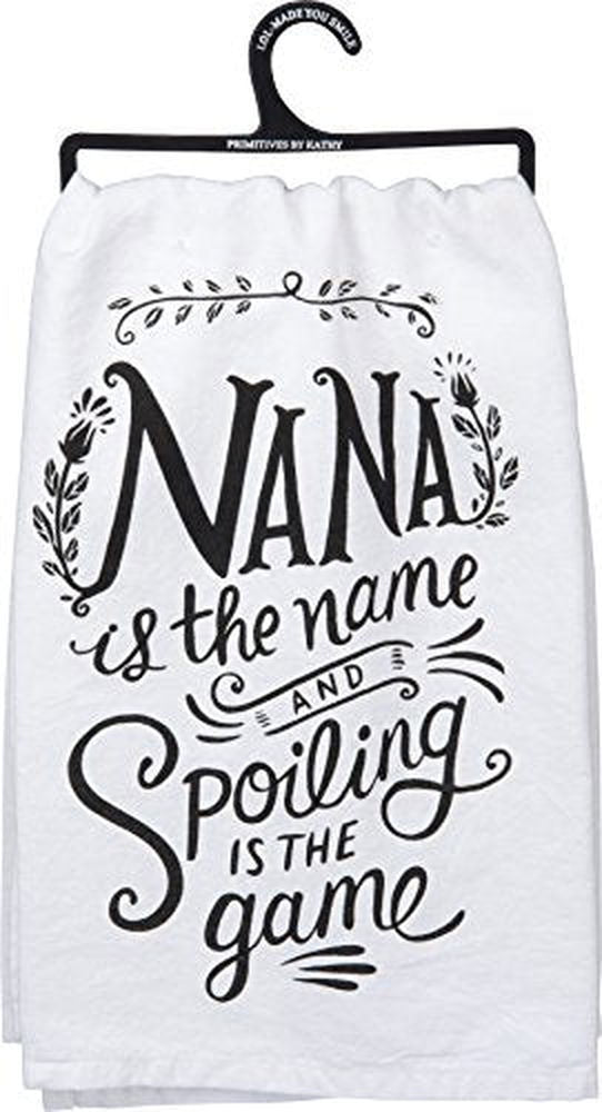 Primitives by Kathy LOL Cotton Dish Towel, Nana is The Name - anything4home