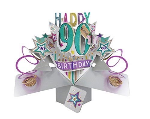 Second Nature POP166A 90th Birthday Pop Up Card - anything4home