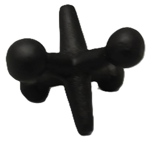 Black contemporary jack sculpture for home decor by PD Home & Garden with a modern matte finish