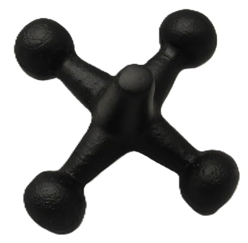 Black contemporary jack sculpture for home decor by PD Home & Garden with textured finish