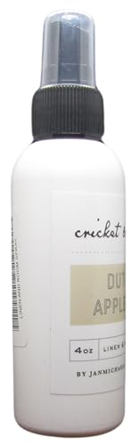 Cricket & Clover apple pie scented room spray home fragrance in a 4oz white spray bottle