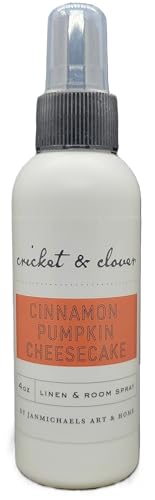 Cricket & Clover fall potpourri room spray Cinnamon Pumpkin Cheesecake scent for linen and room