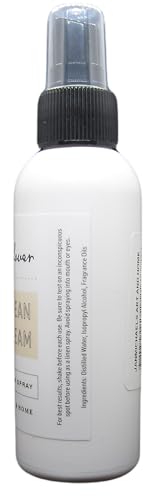 Cricket & Clover vanilla bean buttercream room spray white bottle with black spray cap for home fragrance
