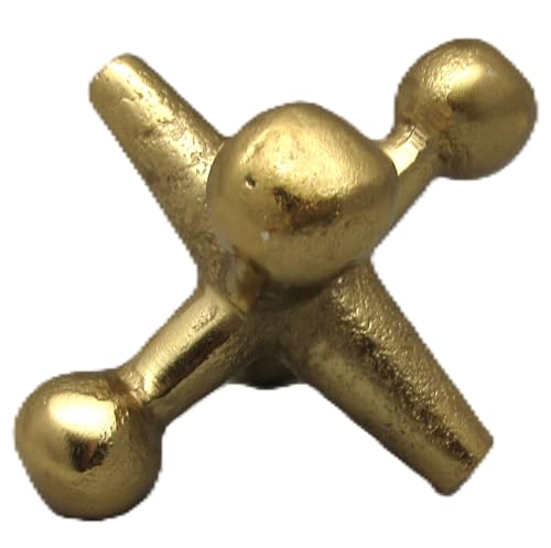 PD Home and Garden gold jack decor accent with a metallic textured finish for stylish home decoration