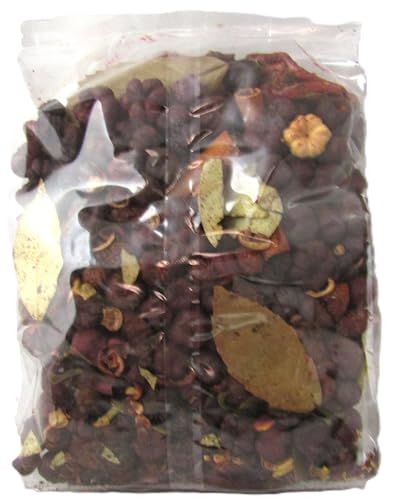 Apple Spice Potpourri in clear resealable bag with dried apple slices cinnamon and cloves for home fragrance