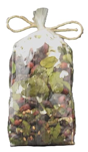 Honeysuckle potpourri bag filled with dried flowers and leaves for home fragrance