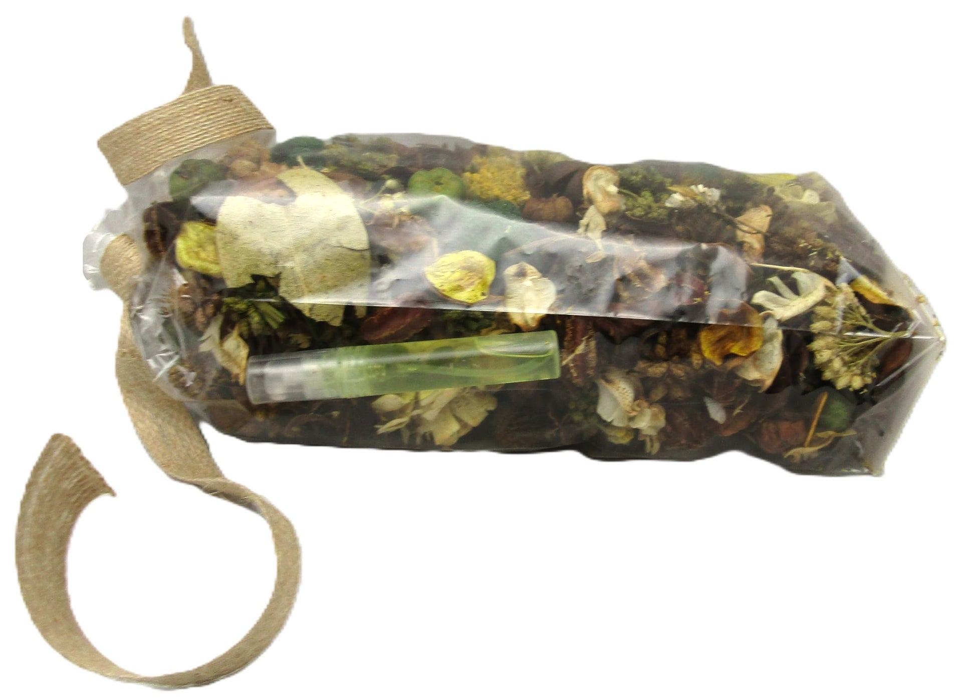Shoots Roots and Leather Boots honeysuckle potpourri blend with dried flowers and herbs in clear plastic bag
