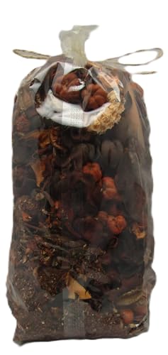 Just Browsing pumpkin spice potpourri in a clear plastic bag with assorted dried botanicals
