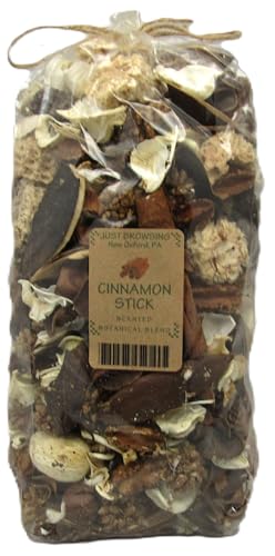 Just Browsing cinnamon potpourri bag with dried flowers and cinnamon sticks for home fragrance