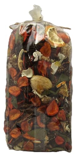 Just Browsing citrus scented home decor potpourri mix in clear plastic bag with dried orange and natural elements