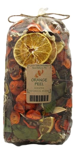Just Browsing orange peel scented botanical blend potpourri for citrus scented home decor