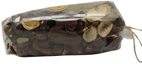 Just Browsing pear scent potpourri bag with dried natural botanicals in clear packaging