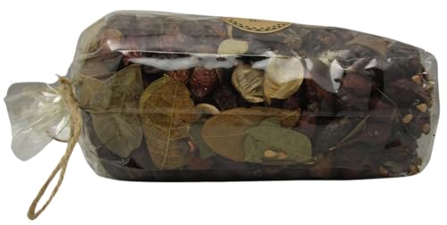 Just Browsing pear scent potpourri bag with dried leaves and natural elements in clear packaging