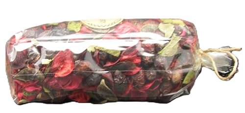 Just Browsing potpourri for room fragrance in clear plastic bag with dried red and green petals