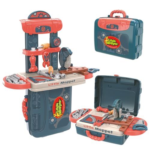Family Games America kids carrycase play set with toy tools and compact foldable design