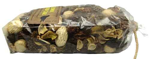 Shoots Roots Leather Boots lemon pound cake potpourri in clear bag with mixed natural dried botanical pieces