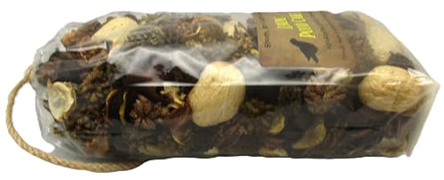 Lemon pound cake potpourri by Shoots Roots and Leather Boots in clear packaging with natural dried botanicals