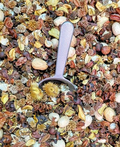Lemon pound cake potpourri mix with dried flowers, nuts, and a scoop for home fragrance
