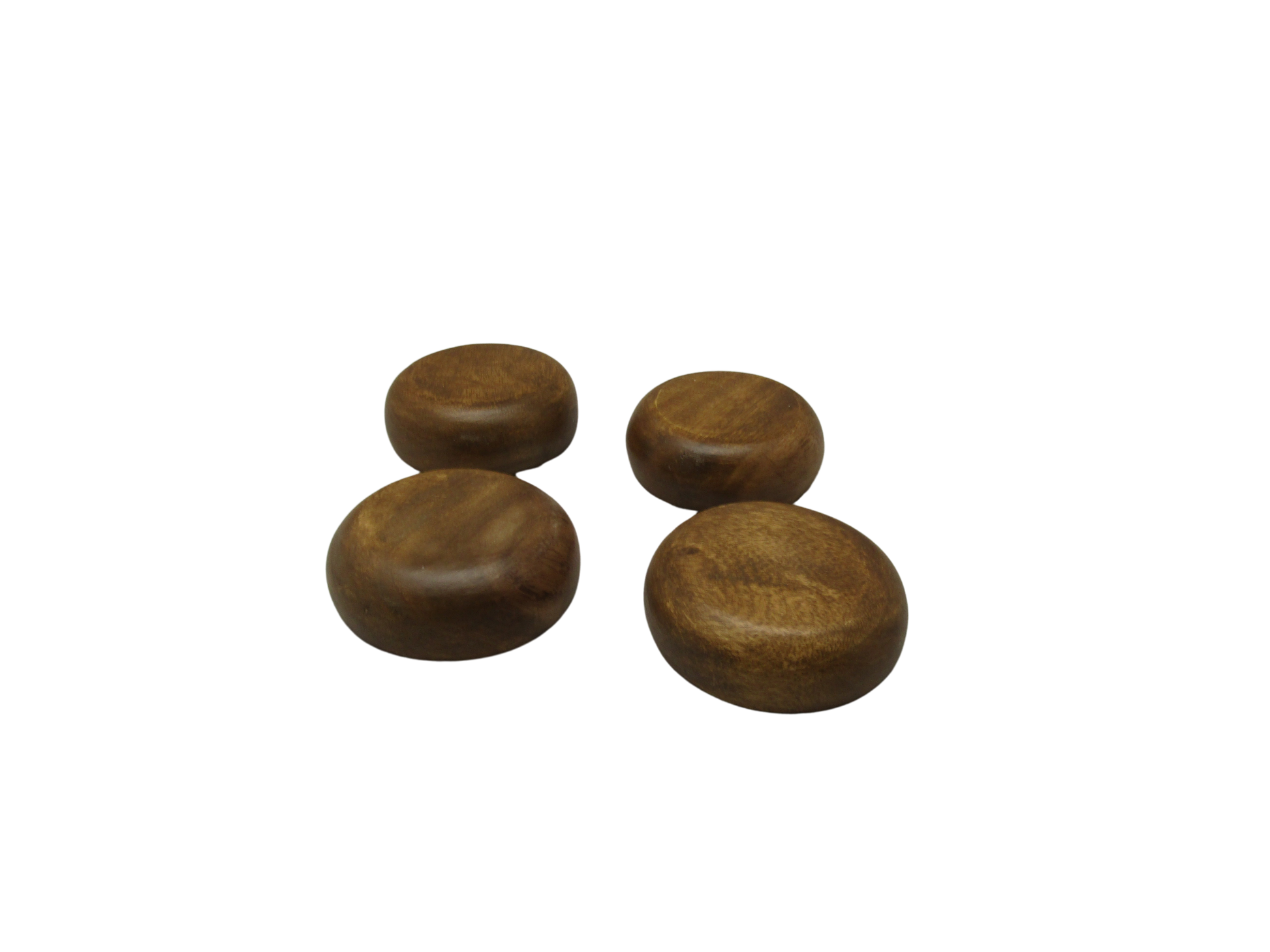 Set of four natural acacia wooden bowls from Home Essentials with smooth rounded design