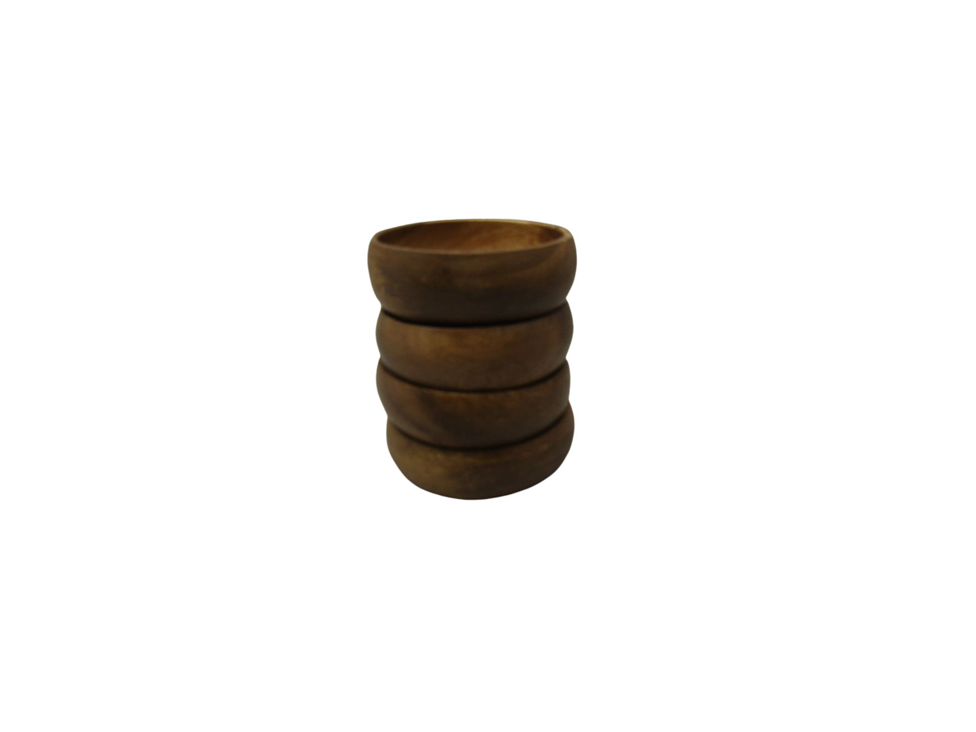 Stack of Home Essentials natural acacia wooden bowls with smooth finish for kitchen use
