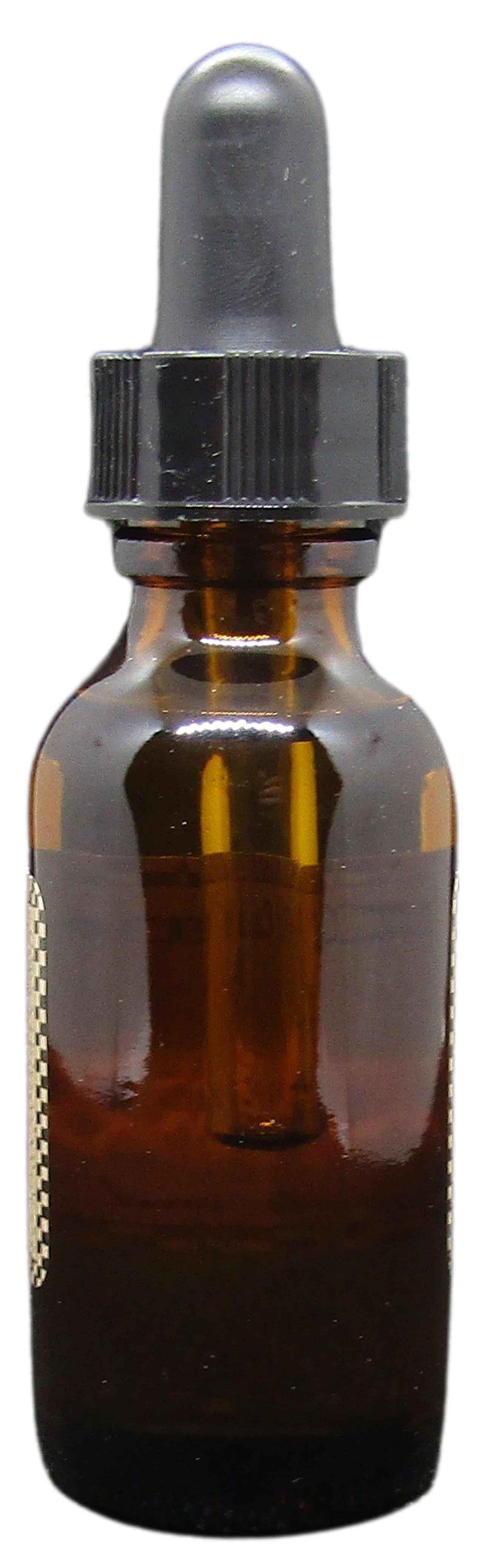 Old Candle Barn amber glass dropper bottle containing apples and spice potpourri oil for home fragrance