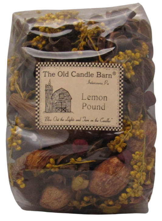 Old Candle Barn lemon scented bowl filler potpourri with dried flowers and natural elements