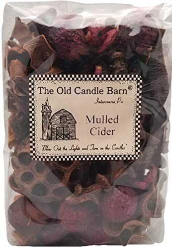 Mulled Cider Potpourri Bowl Filler by Old Candle Barn in clear packaging with rustic scent elements