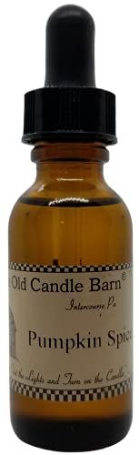 Old Candle Barn pumpkin spice potpourri oil in amber glass dropper bottle for seasonal fragrance