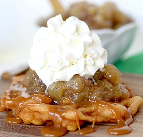 Cricket & Clover potpourri scented spray for home displayed with whipped cream and caramel topping on a waffle