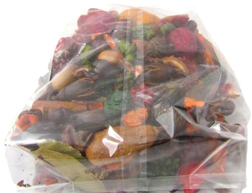 Clear bag of mixed dried botanicals and citrus slices for home fragrance Harvest Thyme Potpourri