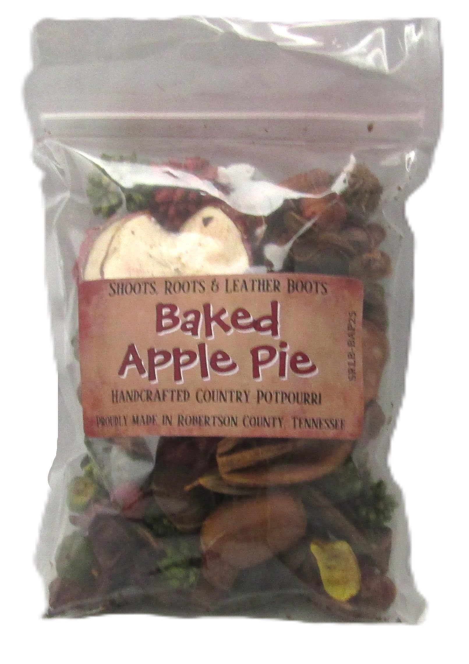 Shoots Roots & Leather Boots Baked Apple Pie Potpourri in a Clear Bag for Home Fragrance