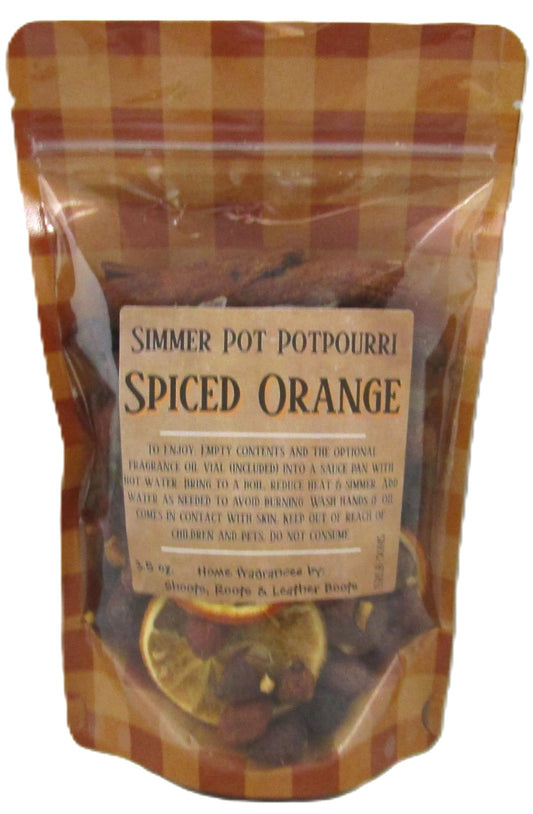 Simmer pot potpourri with refresher oil in Spiced Orange scent by Shoots, Roots & Leather Boots