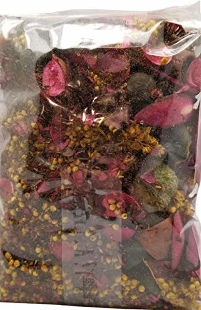 Old Candle Barn Enchanted Garden potpourri bag filled with fragrant dried flowers and herbs for home decor