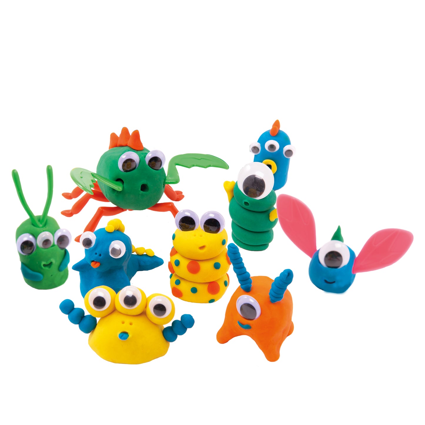 Tutti Frutti blendable dough Monster Trio colorful monster figures made from blendable dough by Family Games America