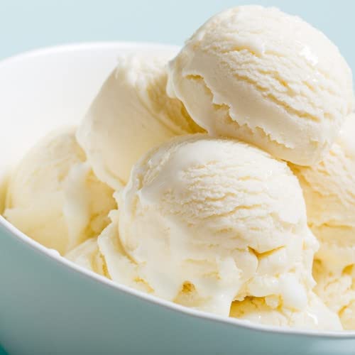 Close-up of creamy vanilla ice cream scoops representing the vanilla bean buttercream room spray scent